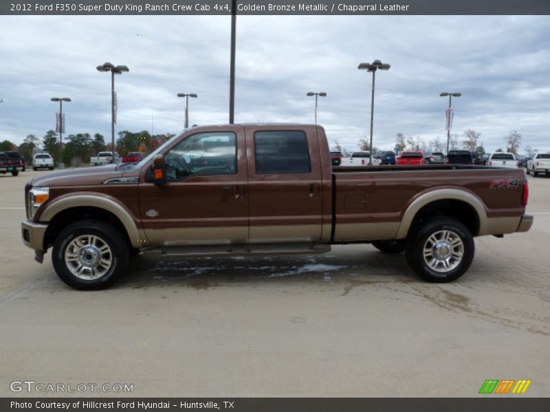 Golden Bronze Metallic / Chaparral Leather 2012 Ford F350 Super Duty King Ranch Crew Cab 4x4