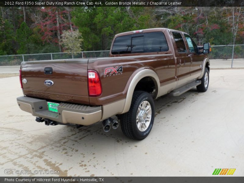 Golden Bronze Metallic / Chaparral Leather 2012 Ford F350 Super Duty King Ranch Crew Cab 4x4