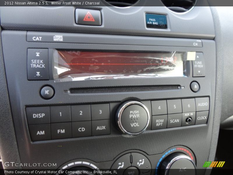 Winter Frost White / Charcoal 2012 Nissan Altima 2.5 S