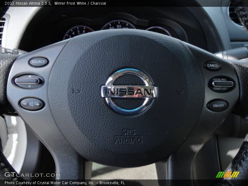 Winter Frost White / Charcoal 2012 Nissan Altima 2.5 S