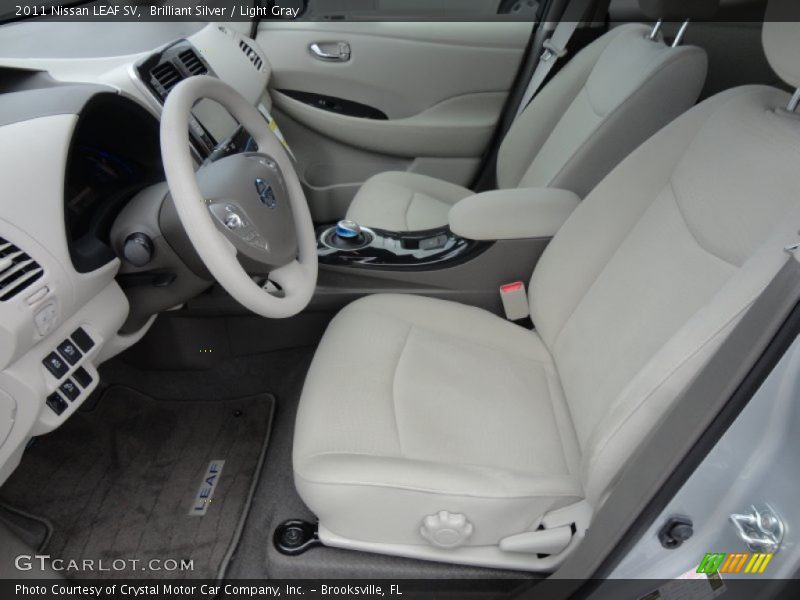  2011 LEAF SV Light Gray Interior