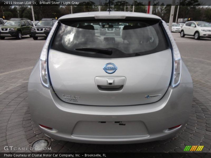 Brilliant Silver / Light Gray 2011 Nissan LEAF SV