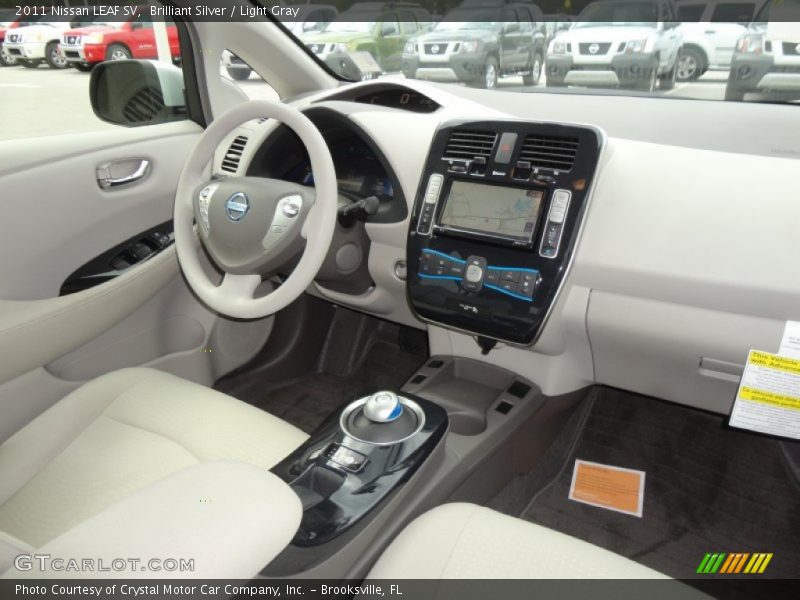  2011 LEAF SV Light Gray Interior