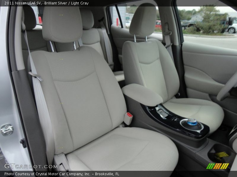  2011 LEAF SV Light Gray Interior