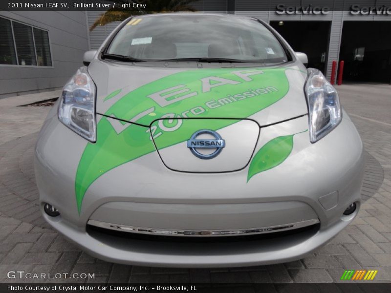 Brilliant Silver / Light Gray 2011 Nissan LEAF SV