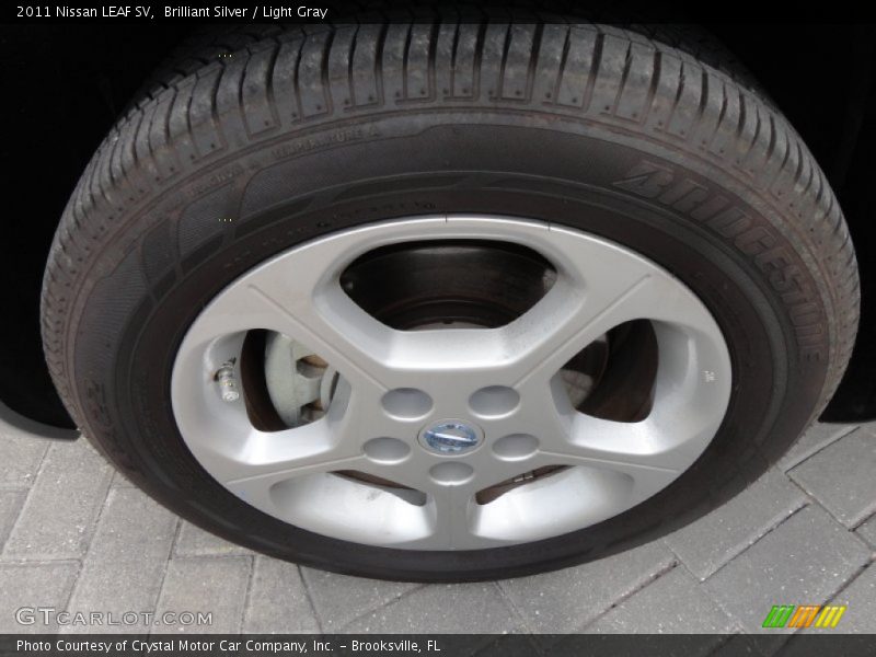 Brilliant Silver / Light Gray 2011 Nissan LEAF SV