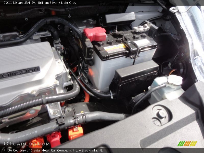 Brilliant Silver / Light Gray 2011 Nissan LEAF SV