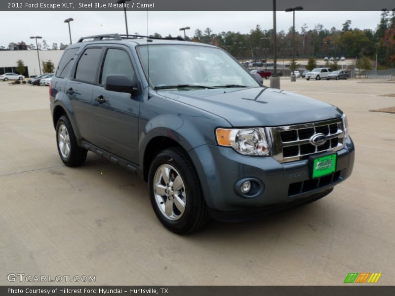 Steel Blue Metallic / Camel 2012 Ford Escape XLT