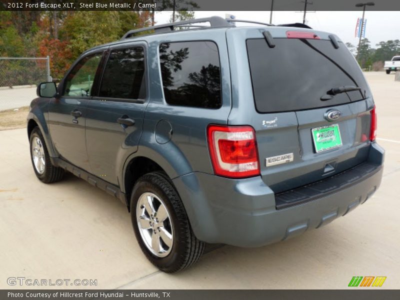 Steel Blue Metallic / Camel 2012 Ford Escape XLT