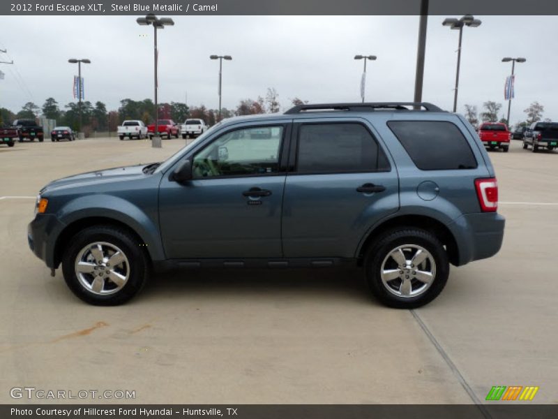 Steel Blue Metallic / Camel 2012 Ford Escape XLT