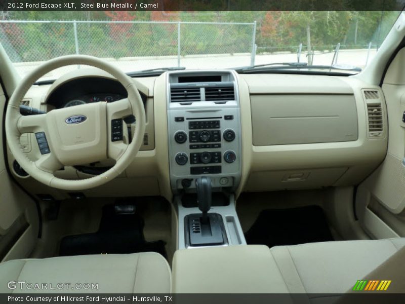 Steel Blue Metallic / Camel 2012 Ford Escape XLT