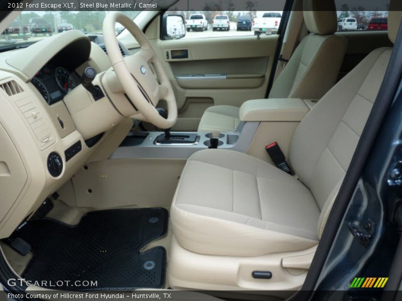 Steel Blue Metallic / Camel 2012 Ford Escape XLT