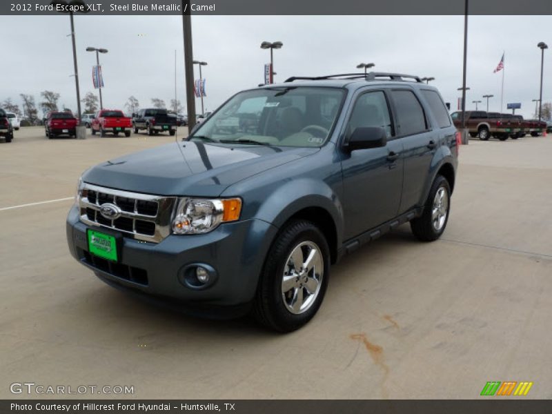 Steel Blue Metallic / Camel 2012 Ford Escape XLT