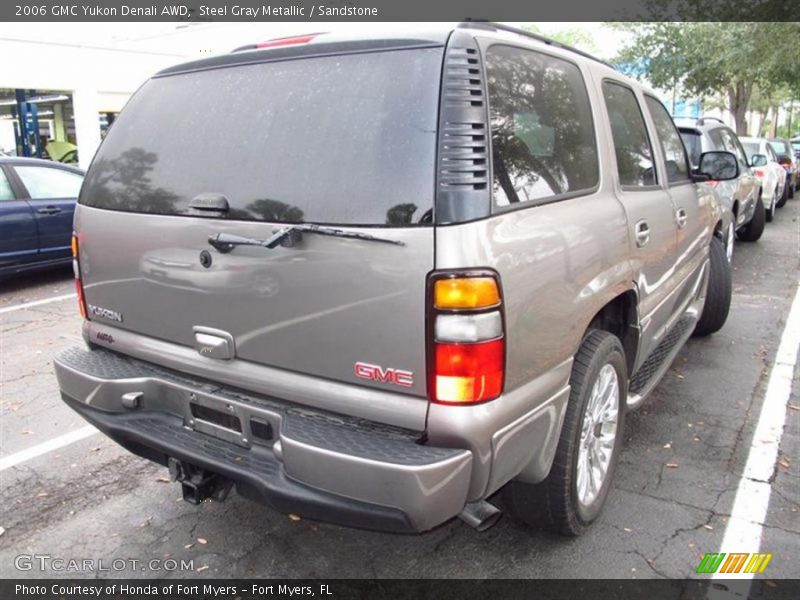 Steel Gray Metallic / Sandstone 2006 GMC Yukon Denali AWD