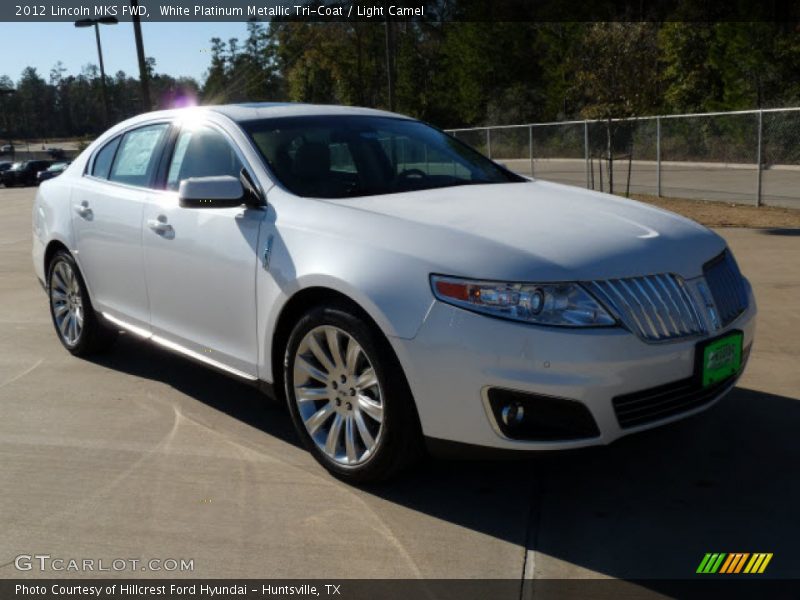 White Platinum Metallic Tri-Coat / Light Camel 2012 Lincoln MKS FWD