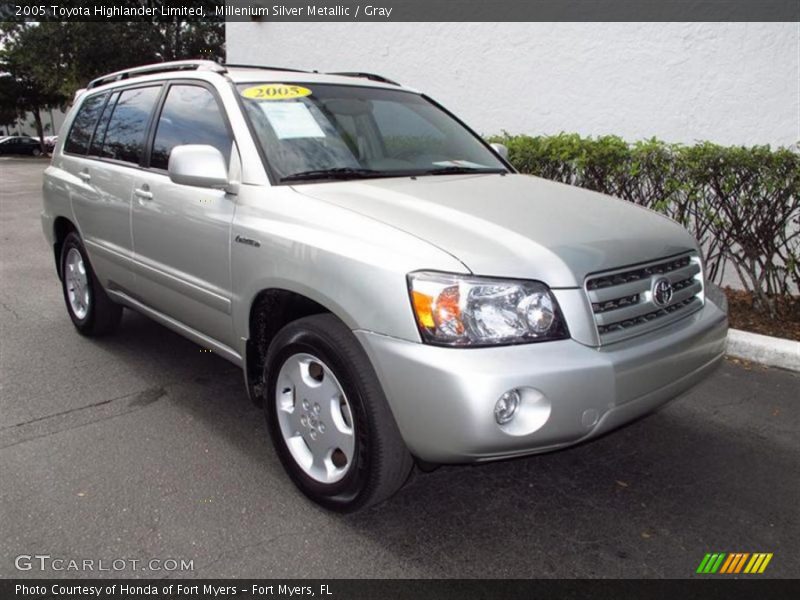 Millenium Silver Metallic / Gray 2005 Toyota Highlander Limited