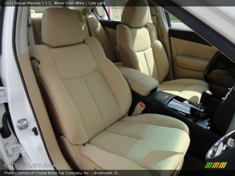 Winter Frost White / Cafe Latte 2011 Nissan Maxima 3.5 S