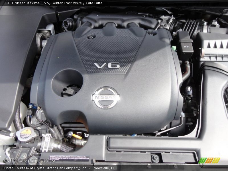 Winter Frost White / Cafe Latte 2011 Nissan Maxima 3.5 S