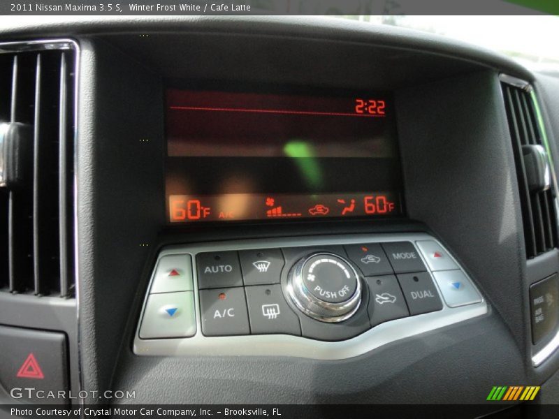 Winter Frost White / Cafe Latte 2011 Nissan Maxima 3.5 S