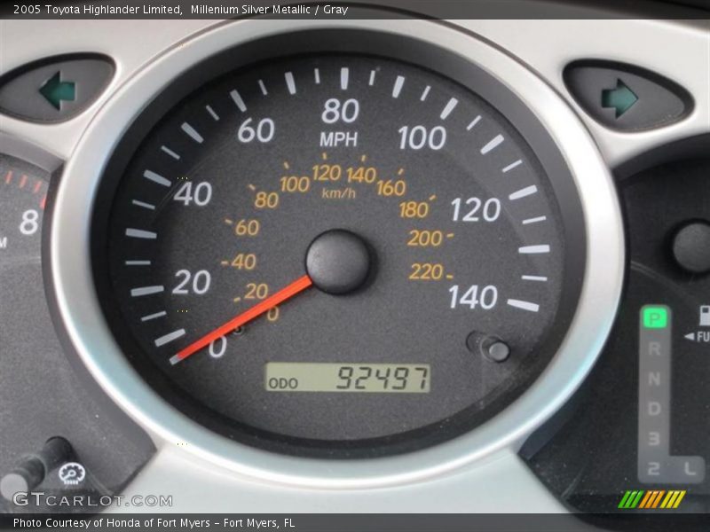 Millenium Silver Metallic / Gray 2005 Toyota Highlander Limited