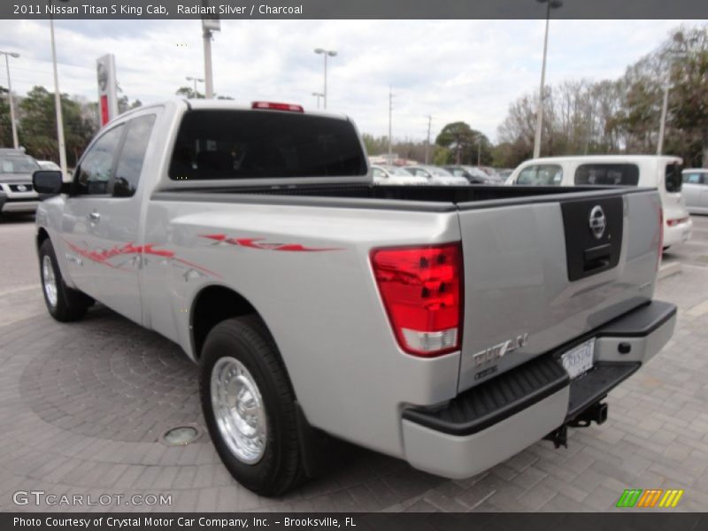 Radiant Silver / Charcoal 2011 Nissan Titan S King Cab
