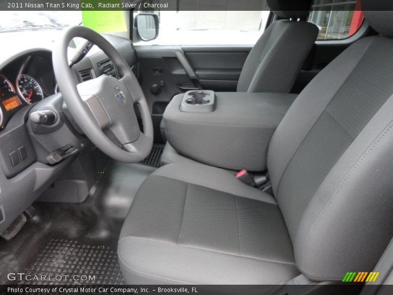 Radiant Silver / Charcoal 2011 Nissan Titan S King Cab