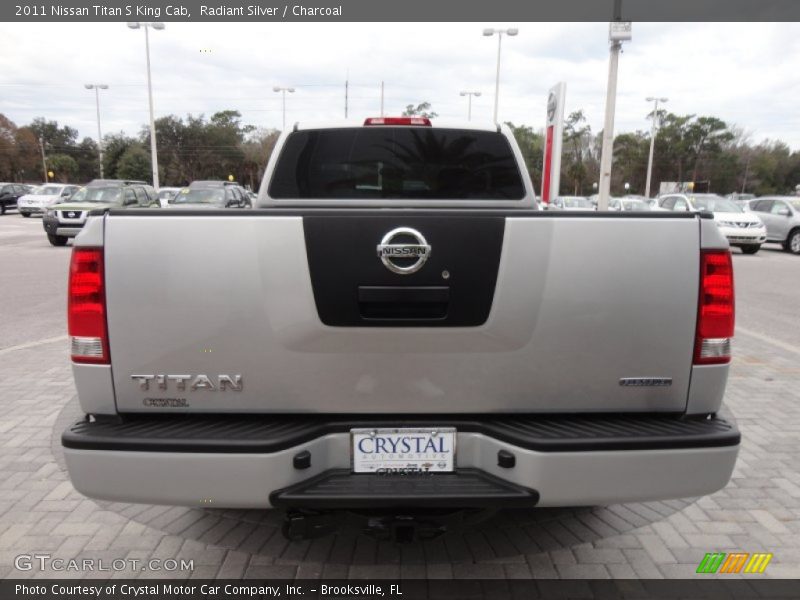 Radiant Silver / Charcoal 2011 Nissan Titan S King Cab
