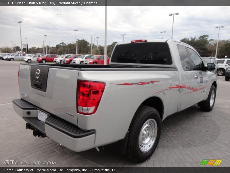 Radiant Silver / Charcoal 2011 Nissan Titan S King Cab