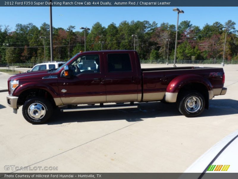 Autumn Red / Chaparral Leather 2012 Ford F350 Super Duty King Ranch Crew Cab 4x4 Dually