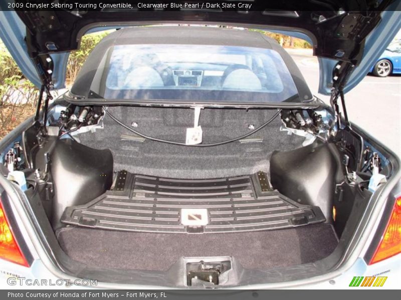 Clearwater Blue Pearl / Dark Slate Gray 2009 Chrysler Sebring Touring Convertible