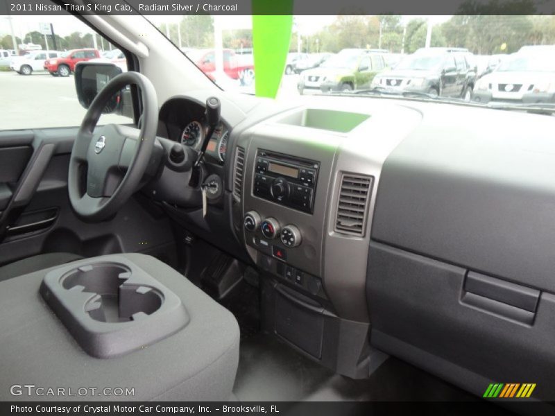 Radiant Silver / Charcoal 2011 Nissan Titan S King Cab