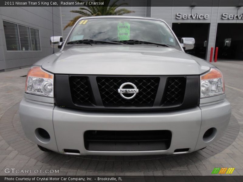 Radiant Silver / Charcoal 2011 Nissan Titan S King Cab
