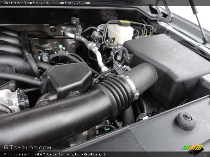 Radiant Silver / Charcoal 2011 Nissan Titan S King Cab