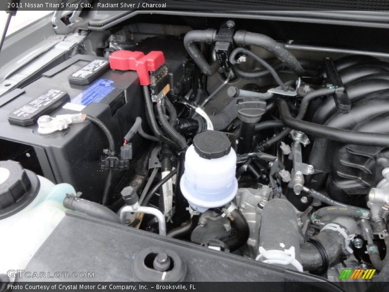 Radiant Silver / Charcoal 2011 Nissan Titan S King Cab