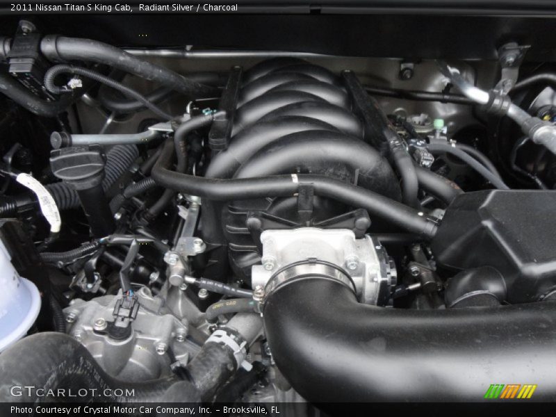 Radiant Silver / Charcoal 2011 Nissan Titan S King Cab