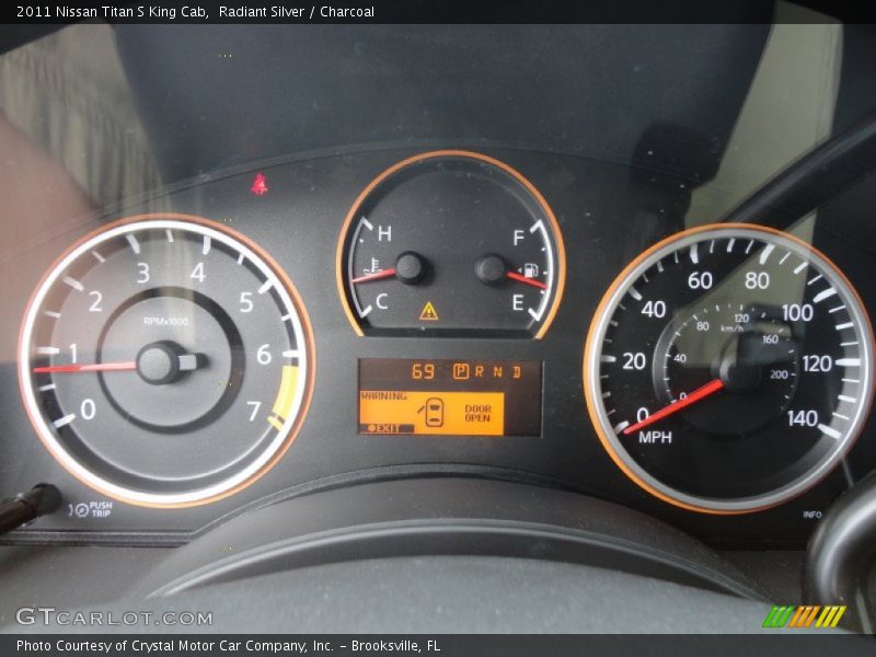 Radiant Silver / Charcoal 2011 Nissan Titan S King Cab