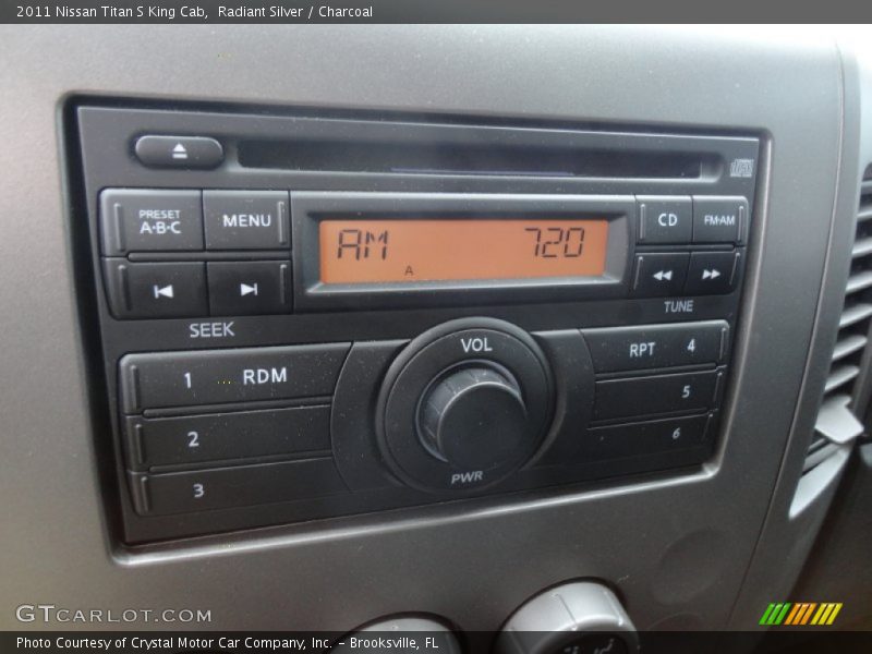 Radiant Silver / Charcoal 2011 Nissan Titan S King Cab