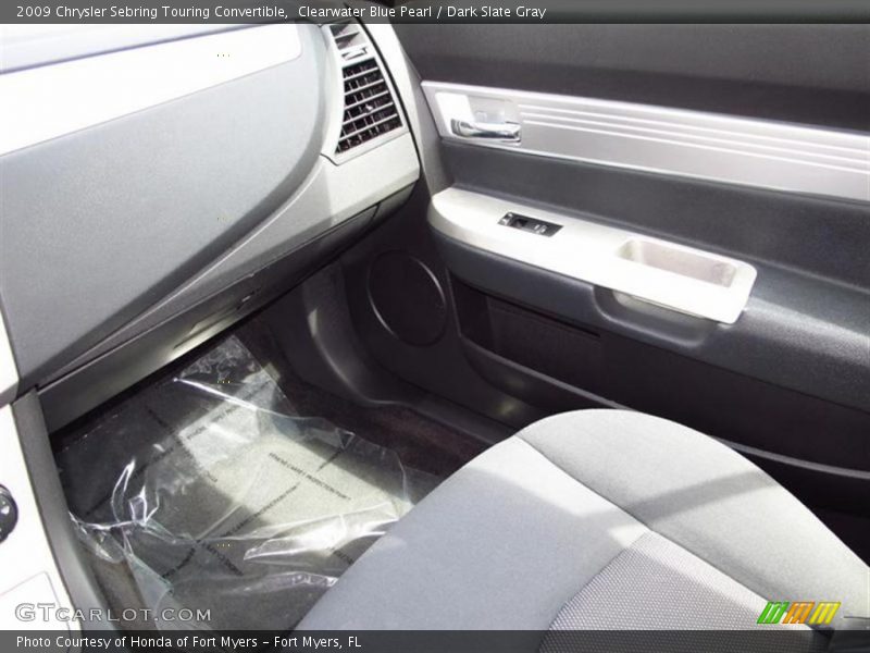 Clearwater Blue Pearl / Dark Slate Gray 2009 Chrysler Sebring Touring Convertible