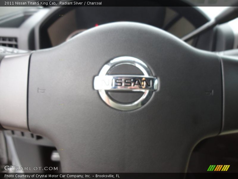 Radiant Silver / Charcoal 2011 Nissan Titan S King Cab