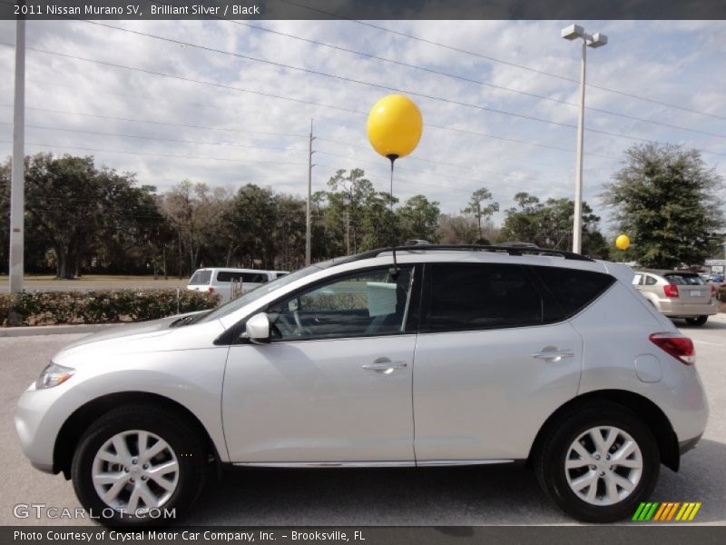 Brilliant Silver / Black 2011 Nissan Murano SV