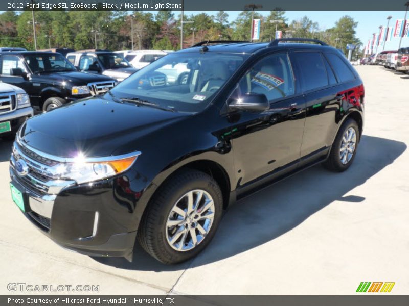 Black / Medium Light Stone 2012 Ford Edge SEL EcoBoost