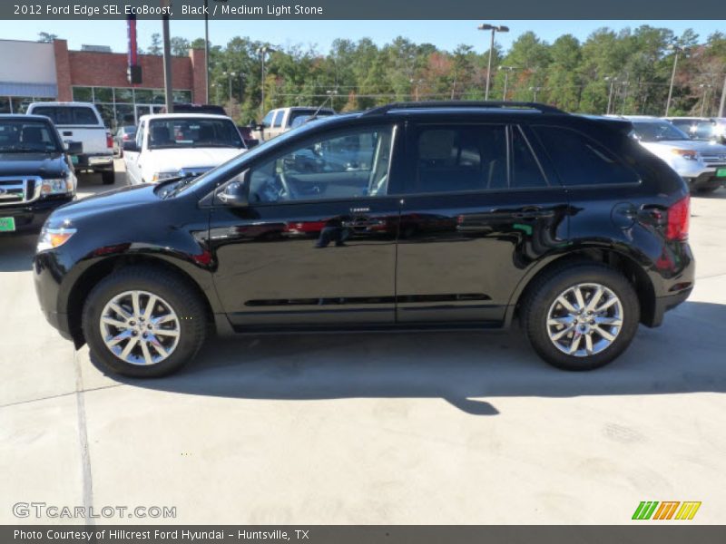 Black / Medium Light Stone 2012 Ford Edge SEL EcoBoost