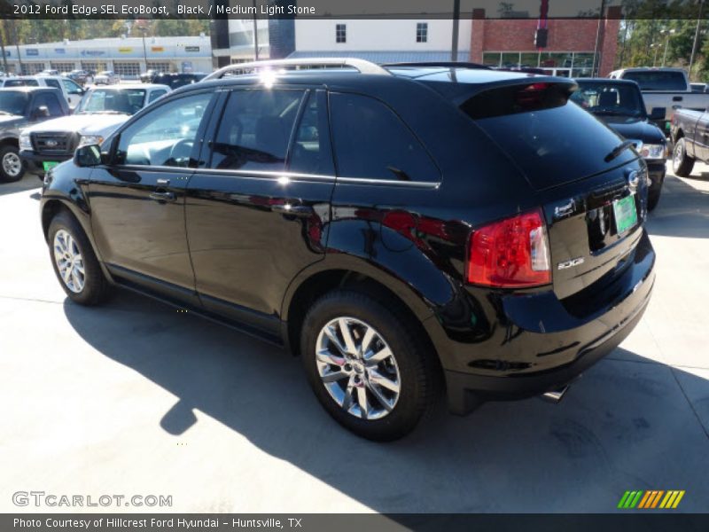 Black / Medium Light Stone 2012 Ford Edge SEL EcoBoost