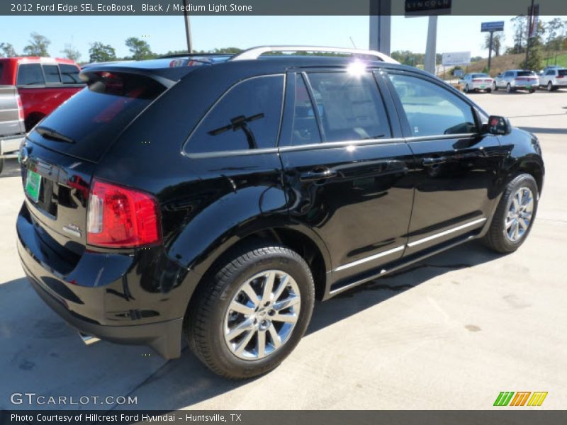Black / Medium Light Stone 2012 Ford Edge SEL EcoBoost
