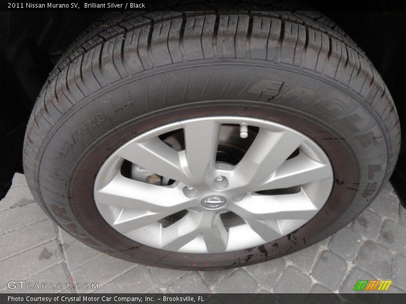 Brilliant Silver / Black 2011 Nissan Murano SV
