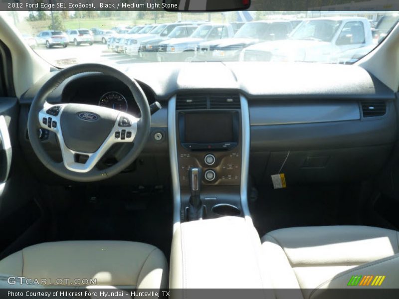 Black / Medium Light Stone 2012 Ford Edge SEL EcoBoost