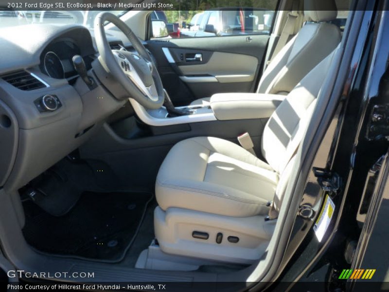 Black / Medium Light Stone 2012 Ford Edge SEL EcoBoost