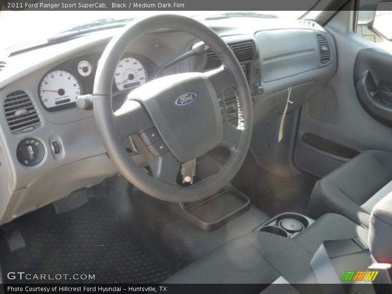 Black / Medium Dark Flint 2011 Ford Ranger Sport SuperCab