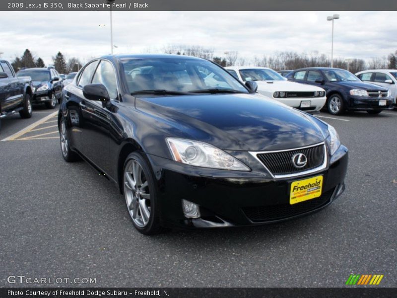 Black Sapphire Pearl / Black 2008 Lexus IS 350