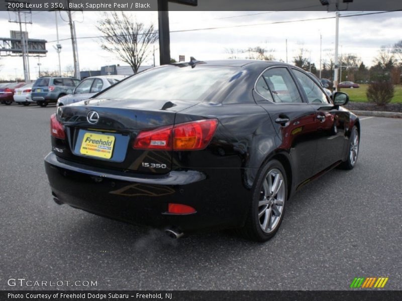 Black Sapphire Pearl / Black 2008 Lexus IS 350